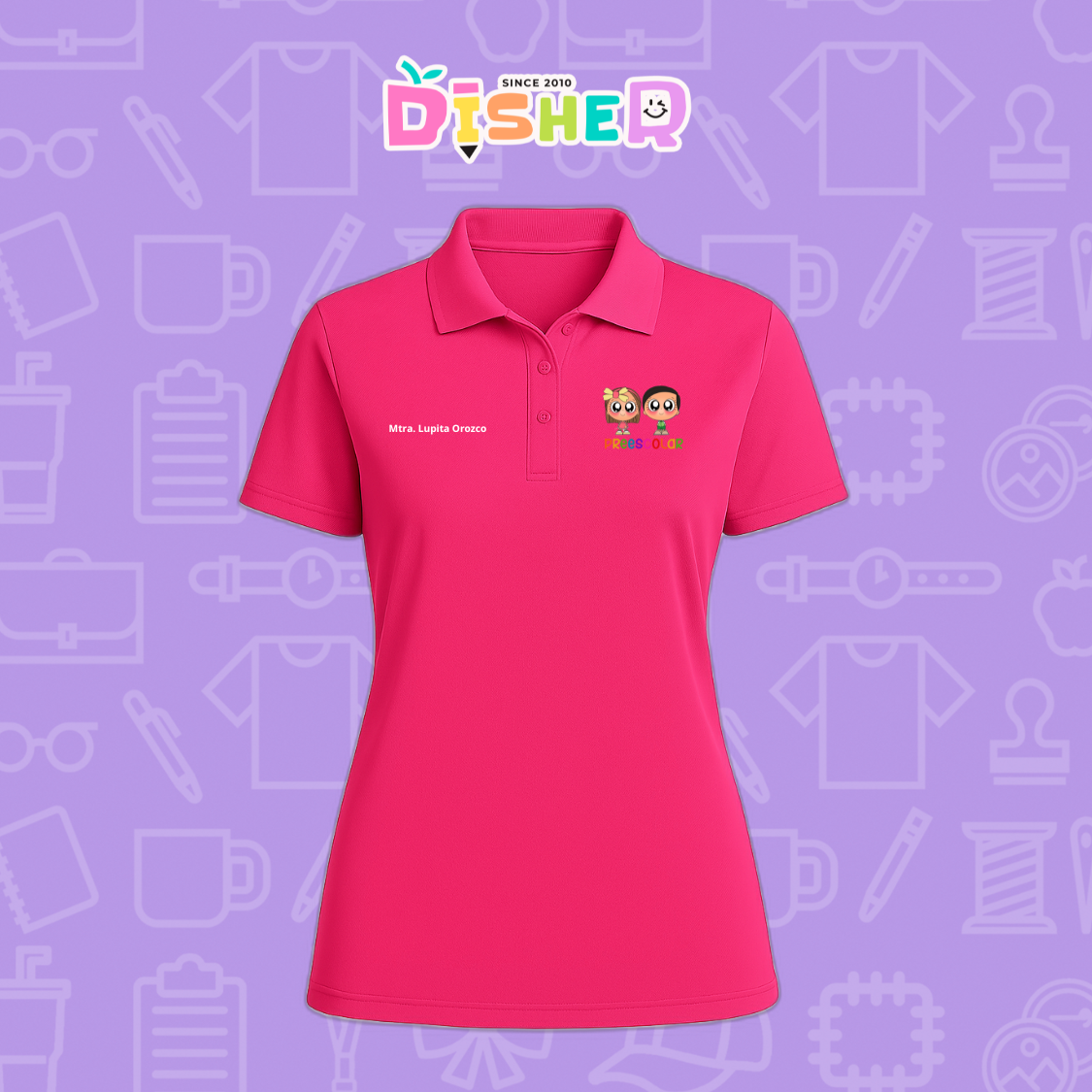 PBD-D-003 : Polo Bordada Dry Fit Dama I Starcitos Preescolar