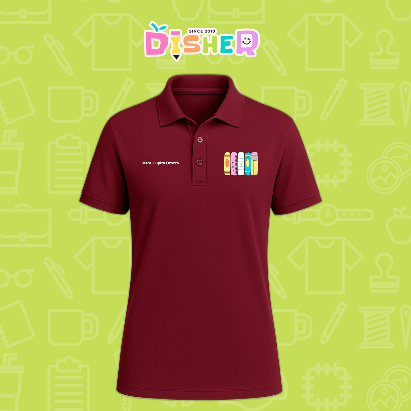 PBD-C-0055: Polo Bordada Dry Fit Caballero I Libros
