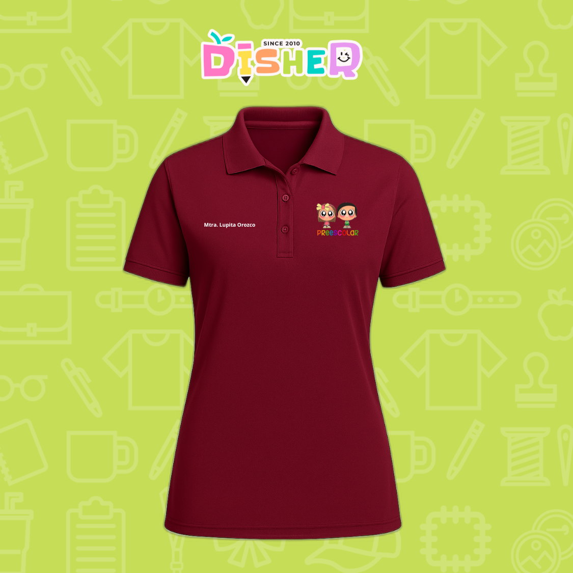 PBD-D-003 : Polo Bordada Dry Fit Dama I Starcitos Preescolar