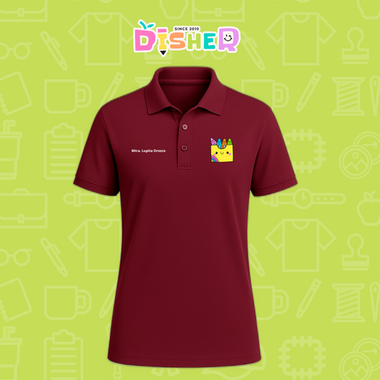 PBD-C-0016: Polo Bordada Dry Fit Caballero I Cajita crayola