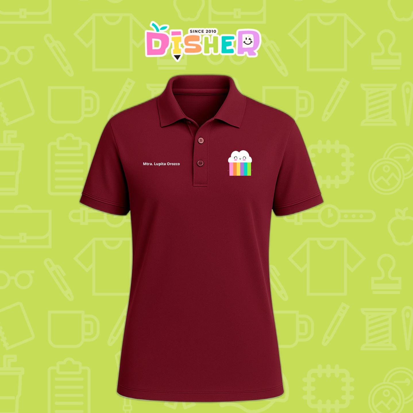 PBD-C-0053: Polo Bordada Dry Fit Caballero I Nubecita