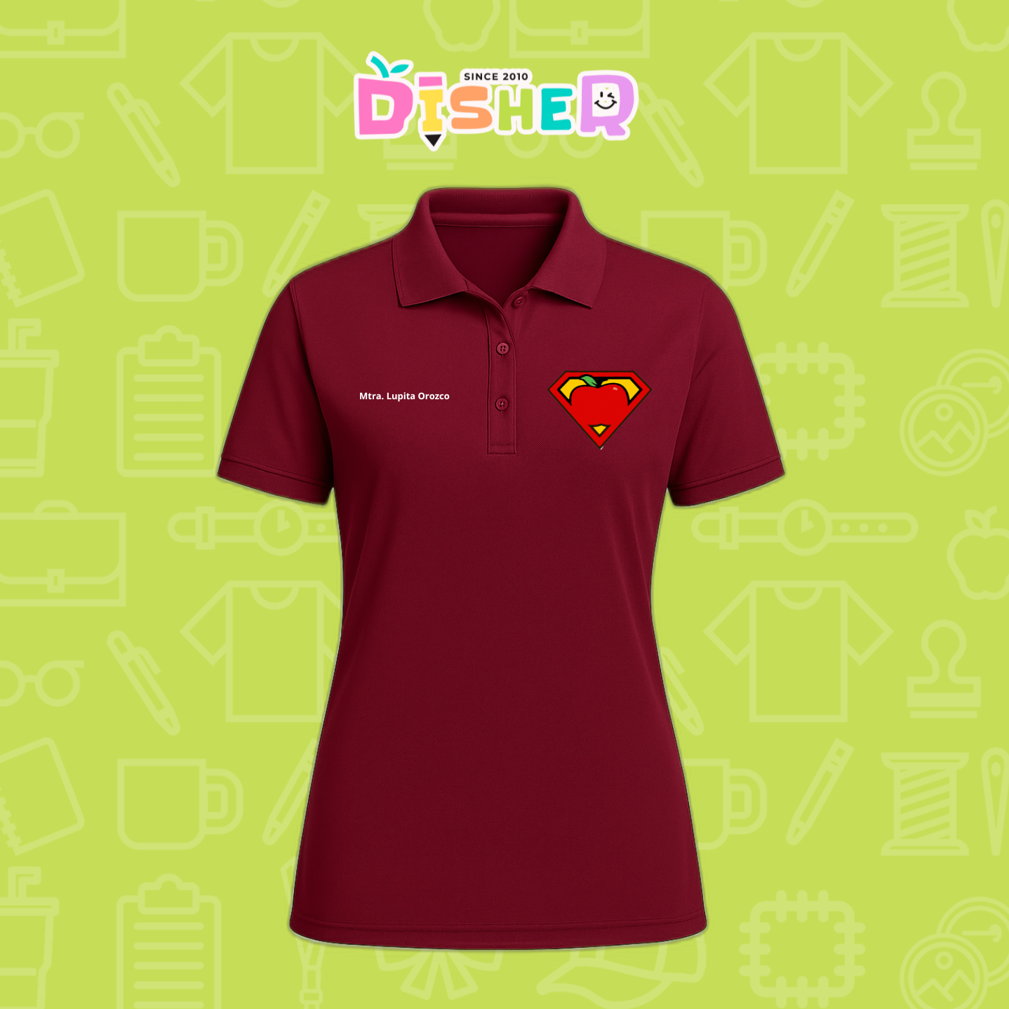 PBD-D-089: Polo Bordada Dry Fit Dama I Super Maestro