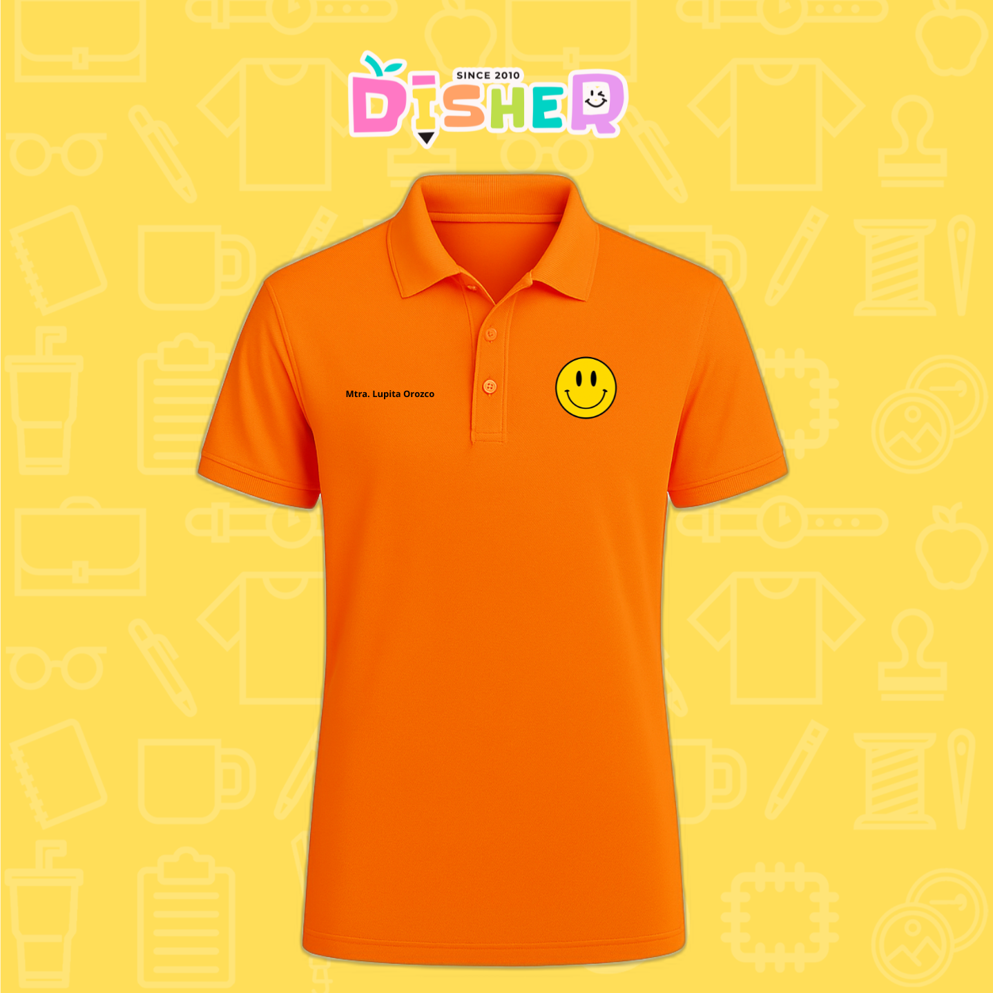 PBD-C-0083: Polo Bordada Dry Fit Caballero I Smily