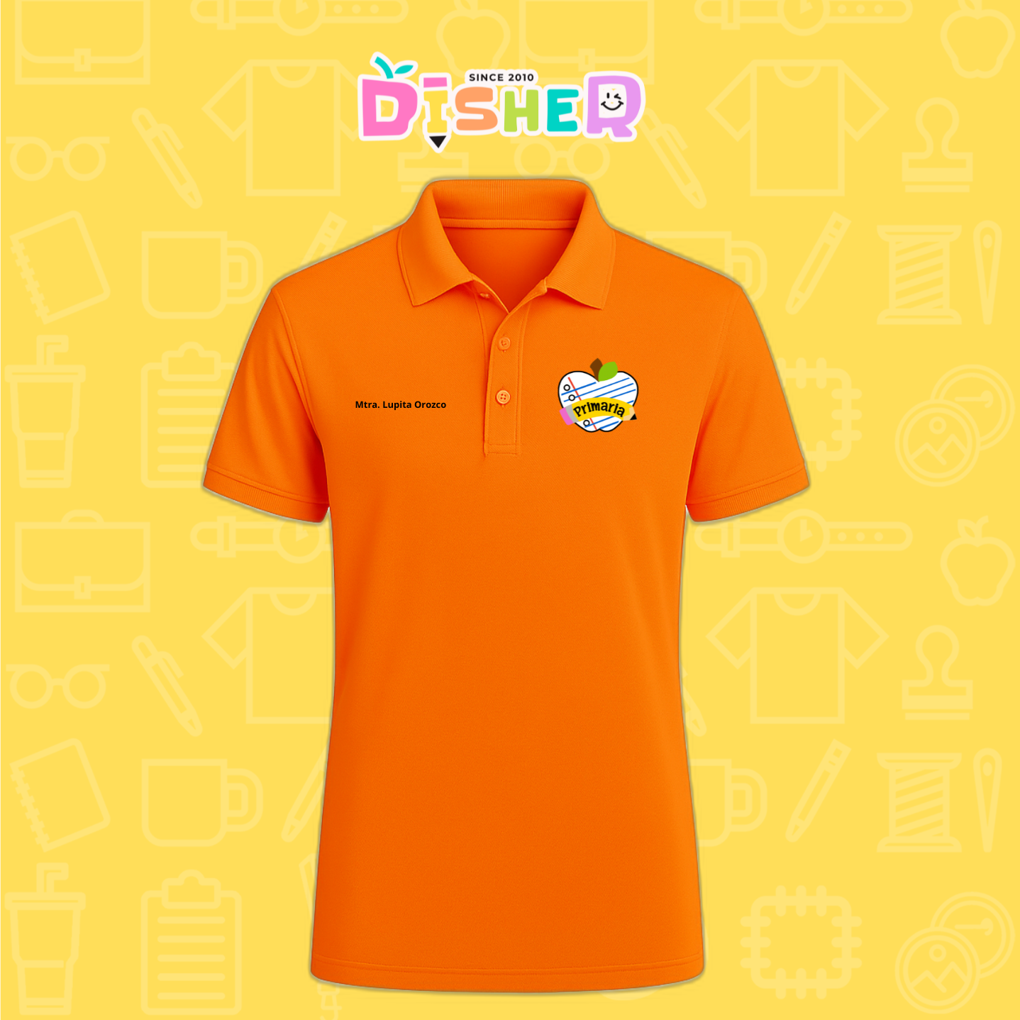 PBD-C-0094: Polo Bordada Dry Fit Caballero I Corazón papel secundaria