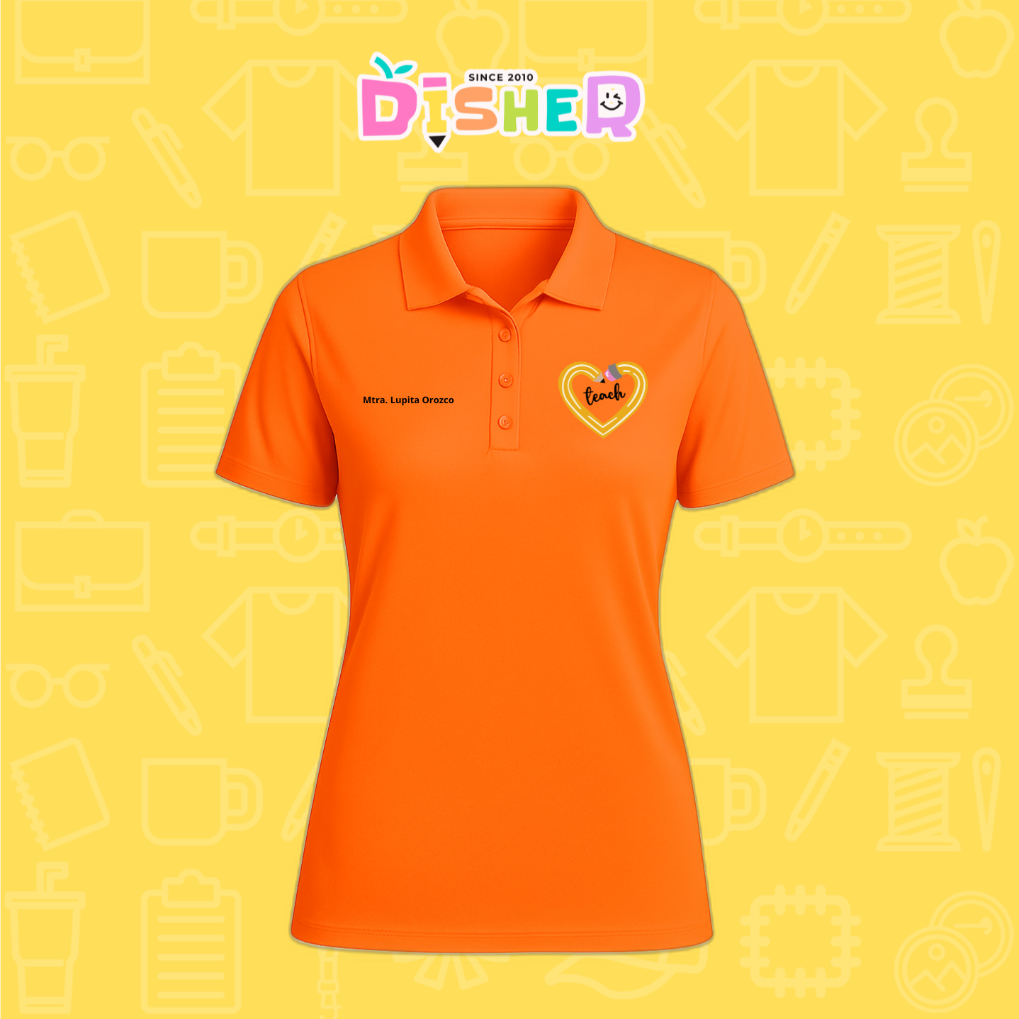 PBD-D-100: Polo Bordada Dry Fit Dama I Lápiz teach
