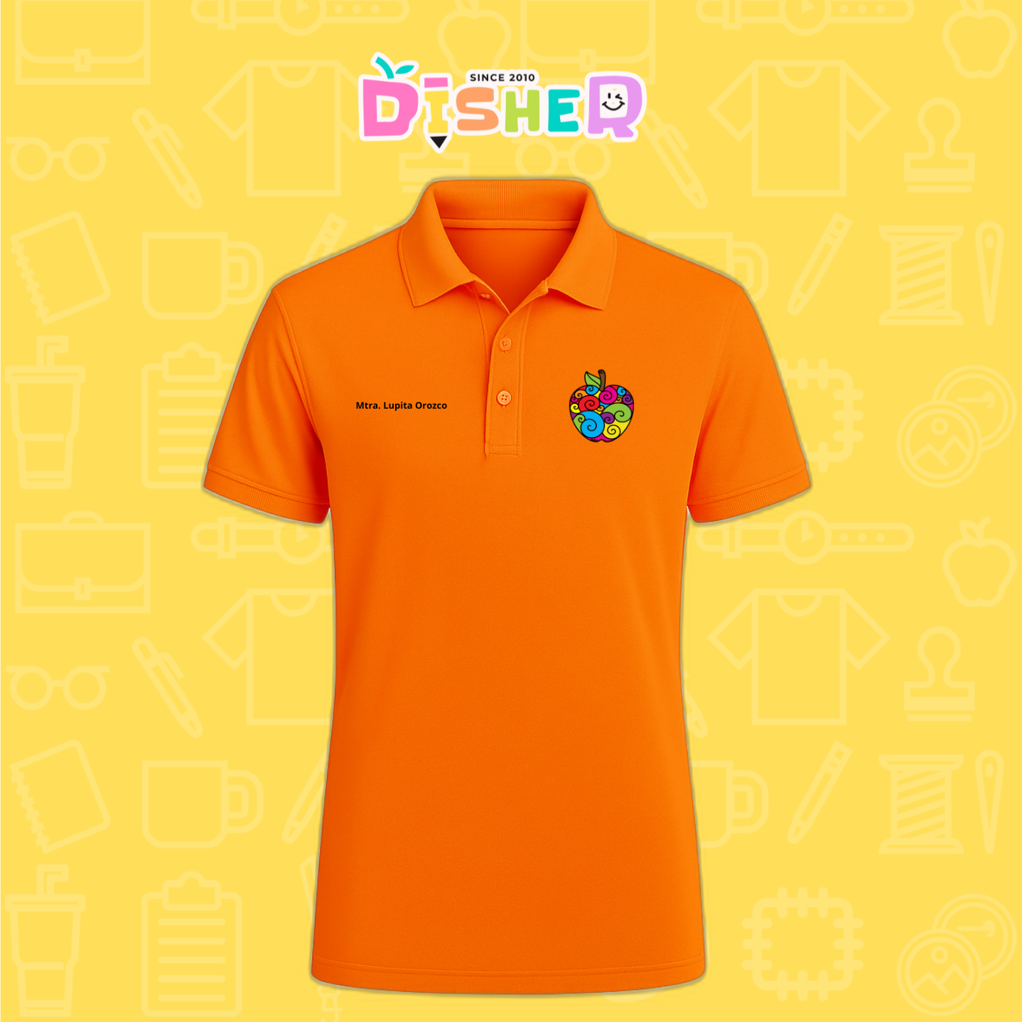 PBD-C-0067: Polo Bordada Dry Fit Caballero I Manzana risco