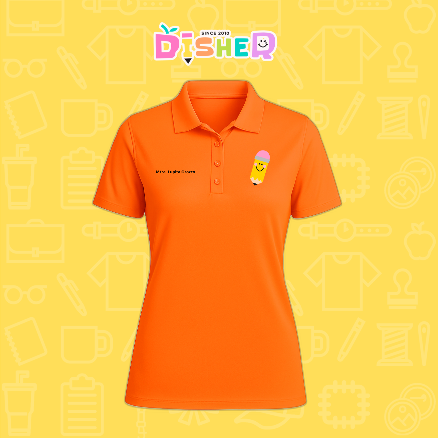 PBD-D-031: Polo Bordada Dry Fit Dama I Smile Pencil