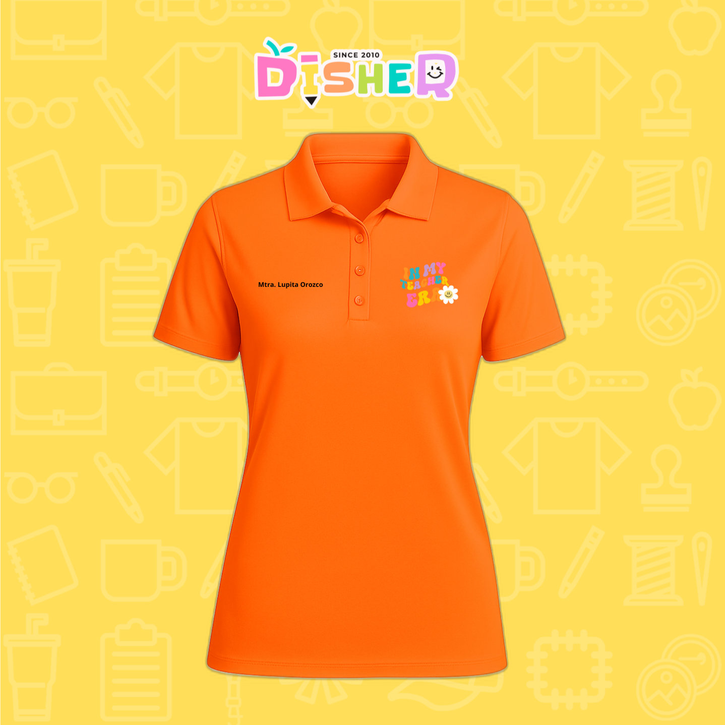 PBD-D-028: Polo Bordada Dry Fit Dama I In my teacher era