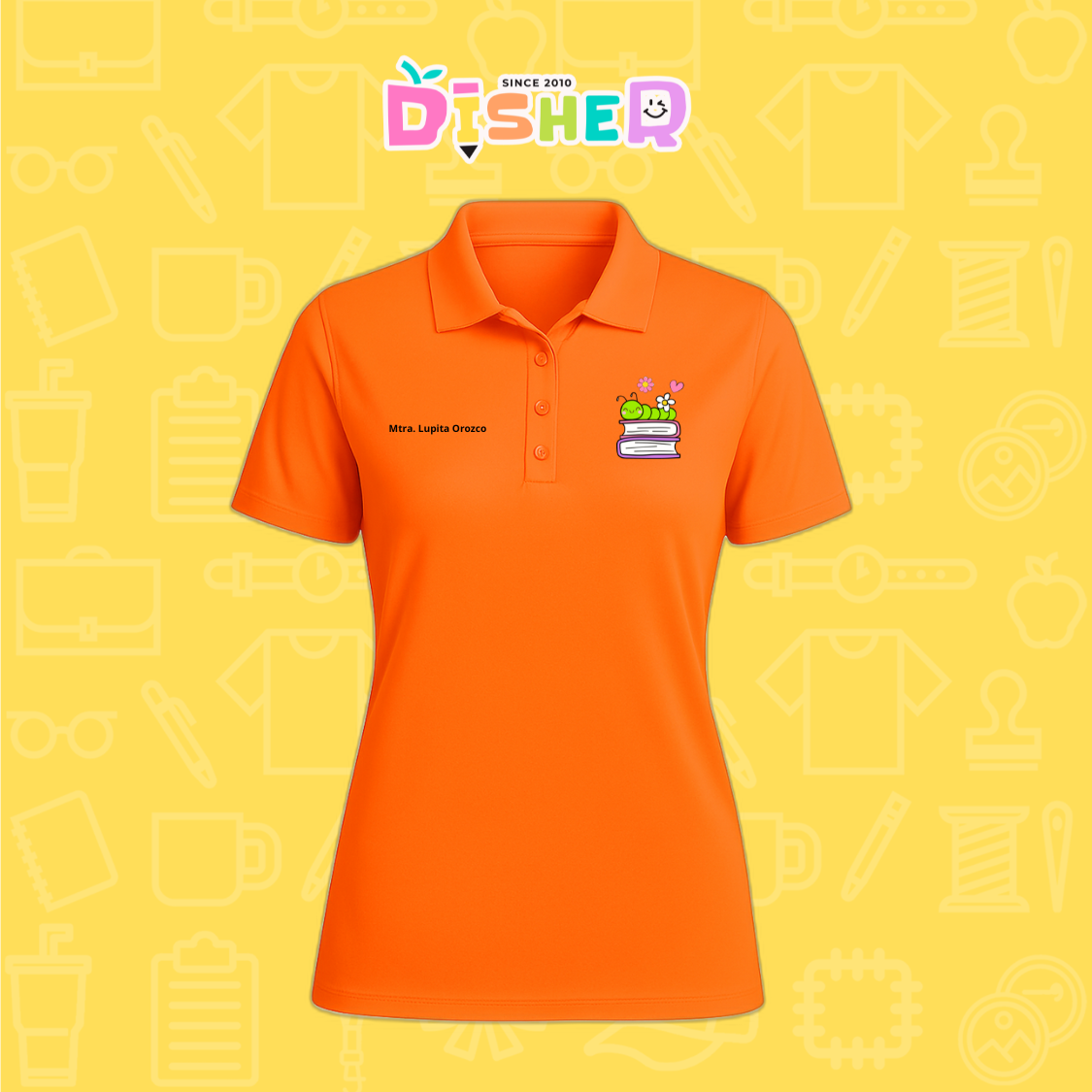 PBD-D-004 : Polo Bordada Dry Fit Dama I Gusanito libros