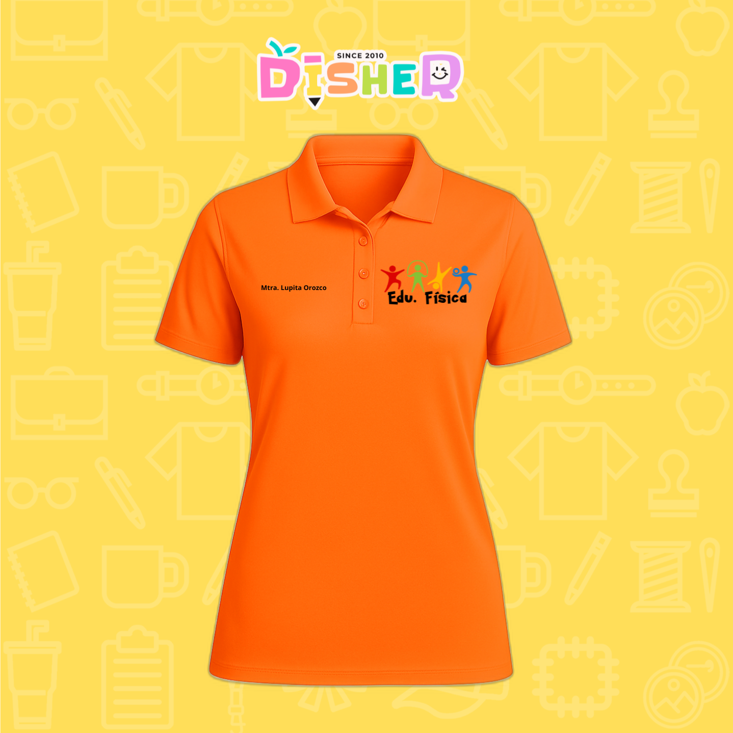 PBD-D-090: Polo Bordada Dry Fit Dama I Educación física