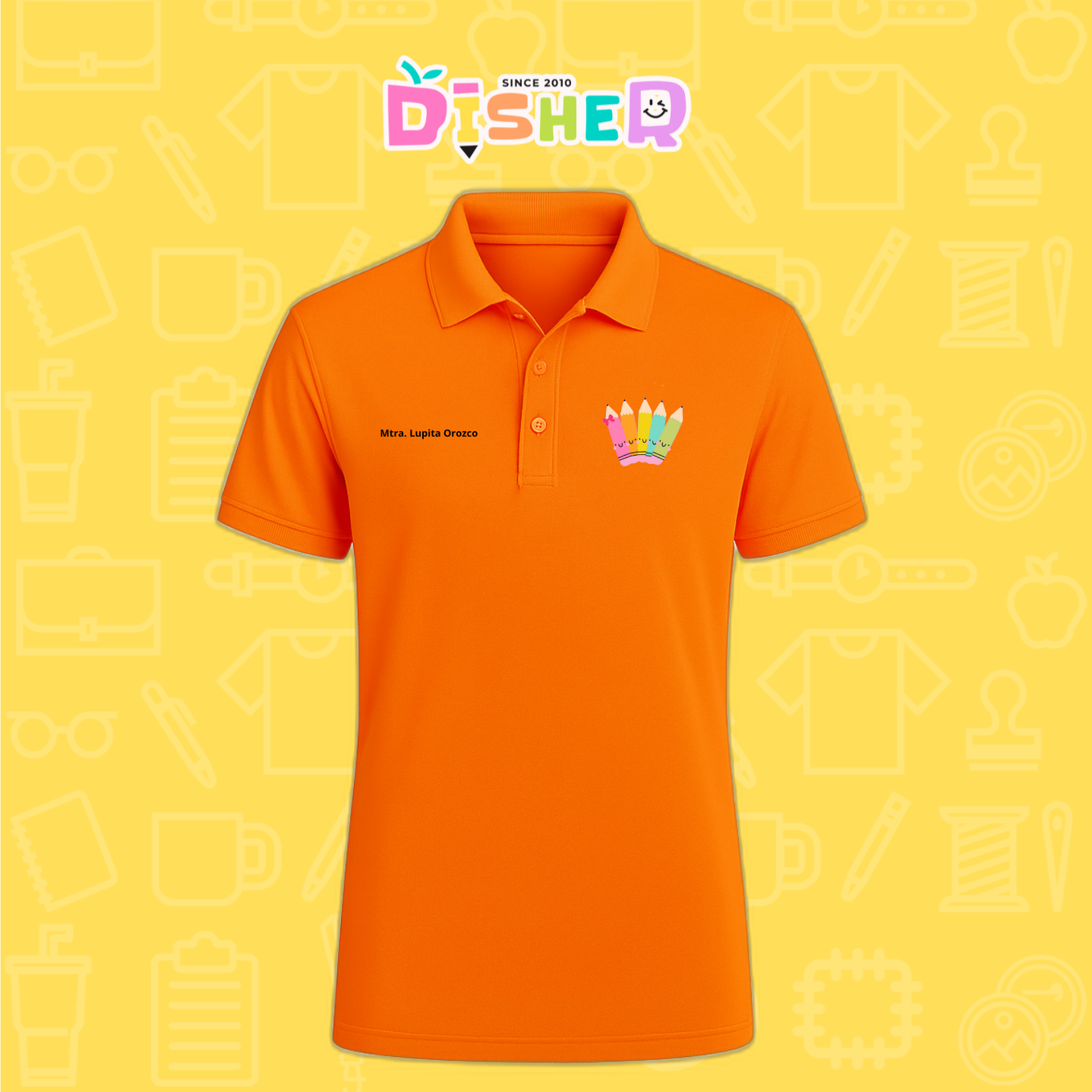 PBD-C-0042: Polo Bordada Dry Fit Caballero I Amigas crayolas