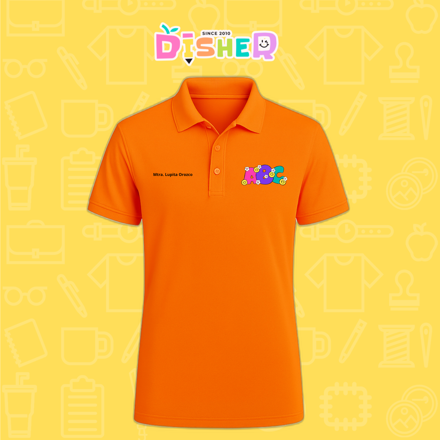 PBD-C-0043: Polo Bordada Dry Fit Caballero I Abc flores