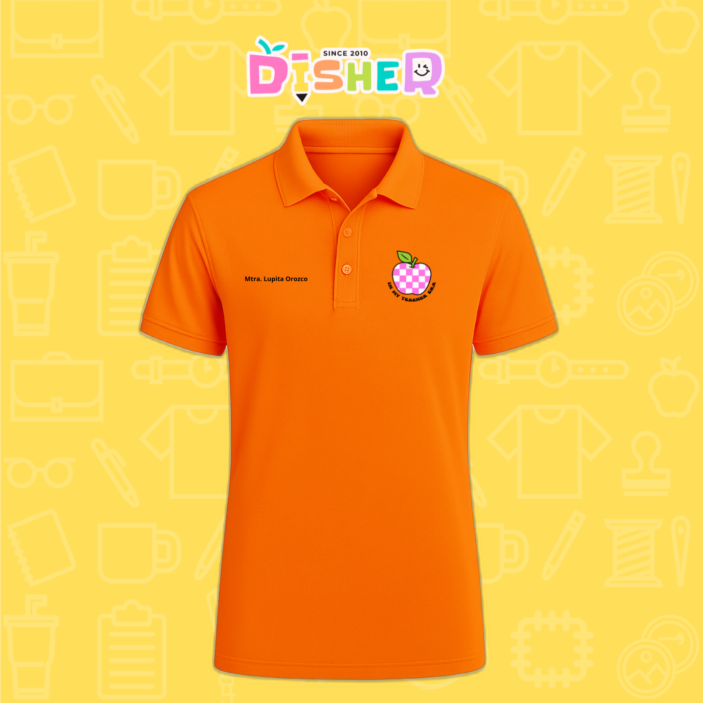 PBD-C-0026: Polo Bordada Dry Fit Caballero I Manzana cuadros