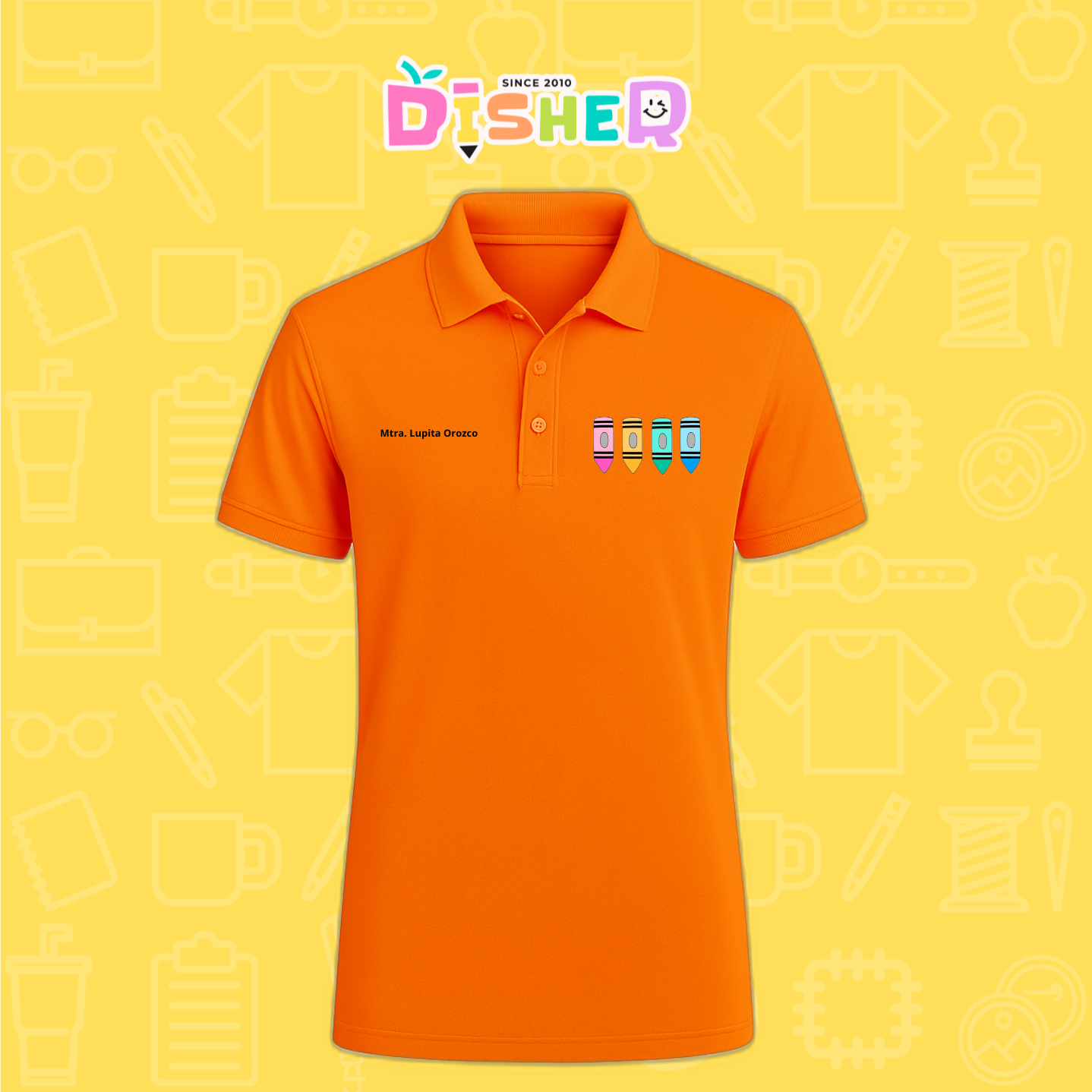 PBD-C-0045: Polo Bordada Dry Fit Caballero I Crayolas pastel
