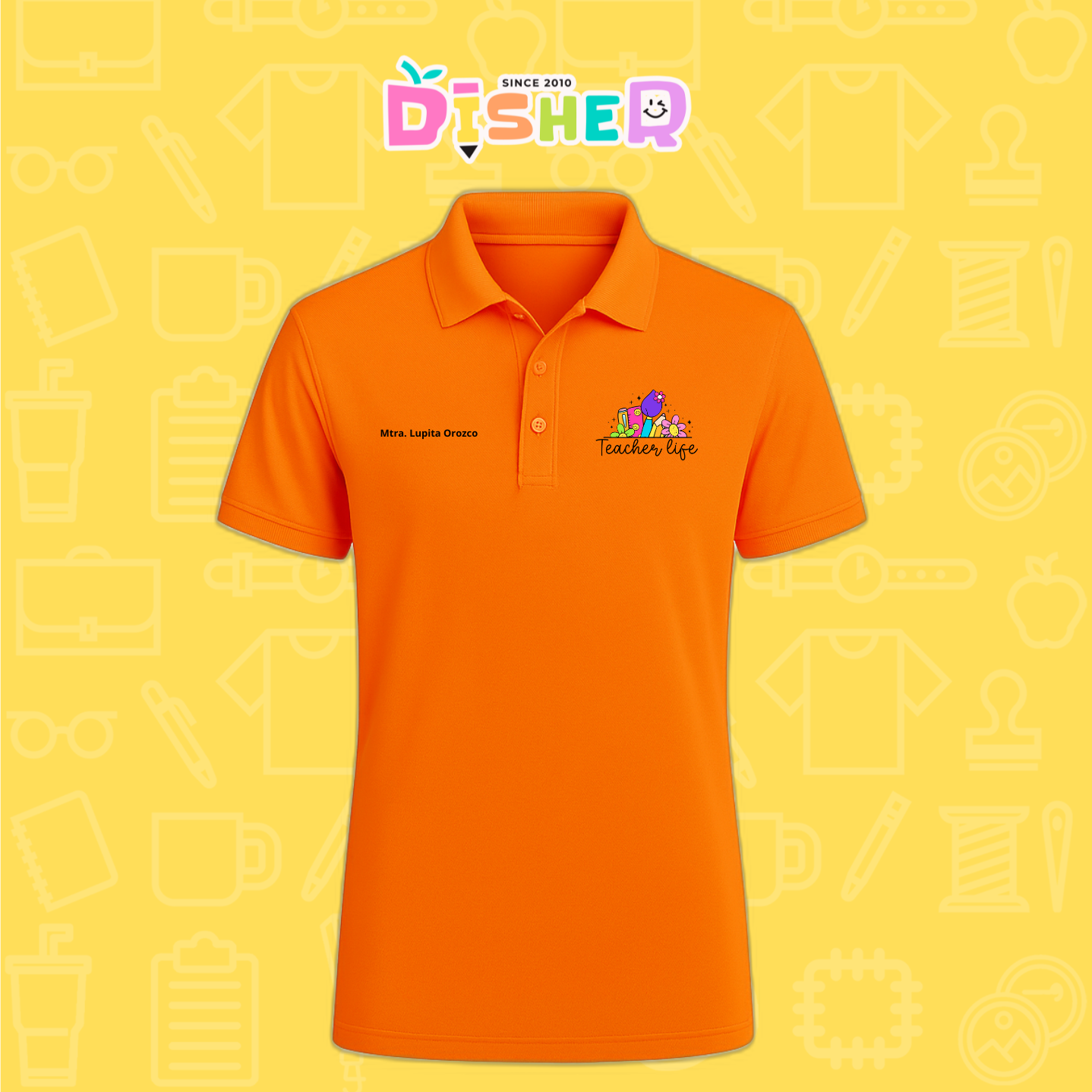 PBD-C-0039: Polo Bordada Dry Fit Caballero I Teacherlife