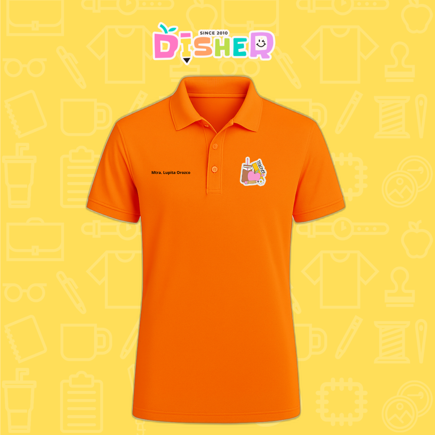 PBD-C-0036: Polo Bordada Dry Fit Caballero I Teacher coffe