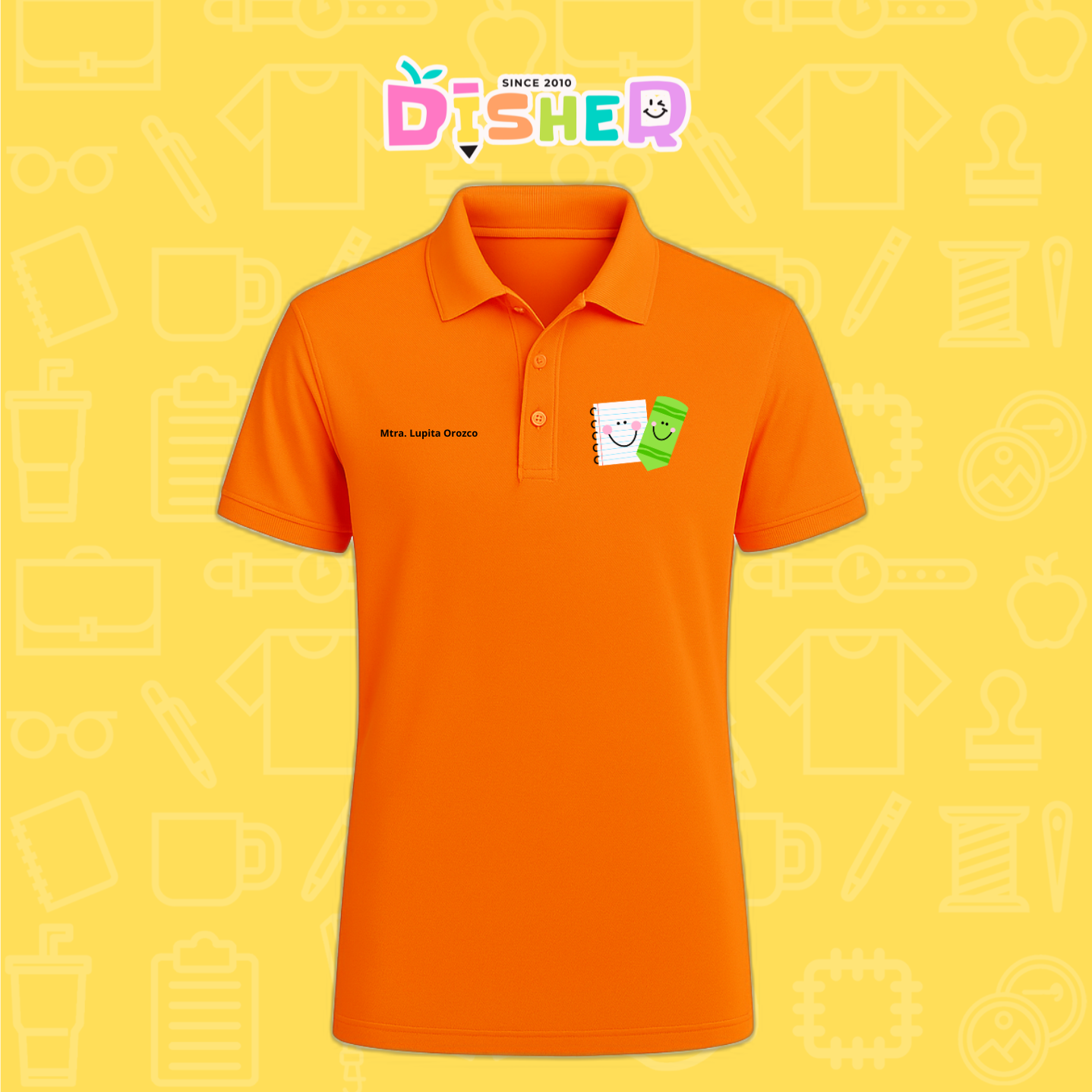 PBD-C-0033: Polo Bordada Dry Fit Caballero I Paper pencil