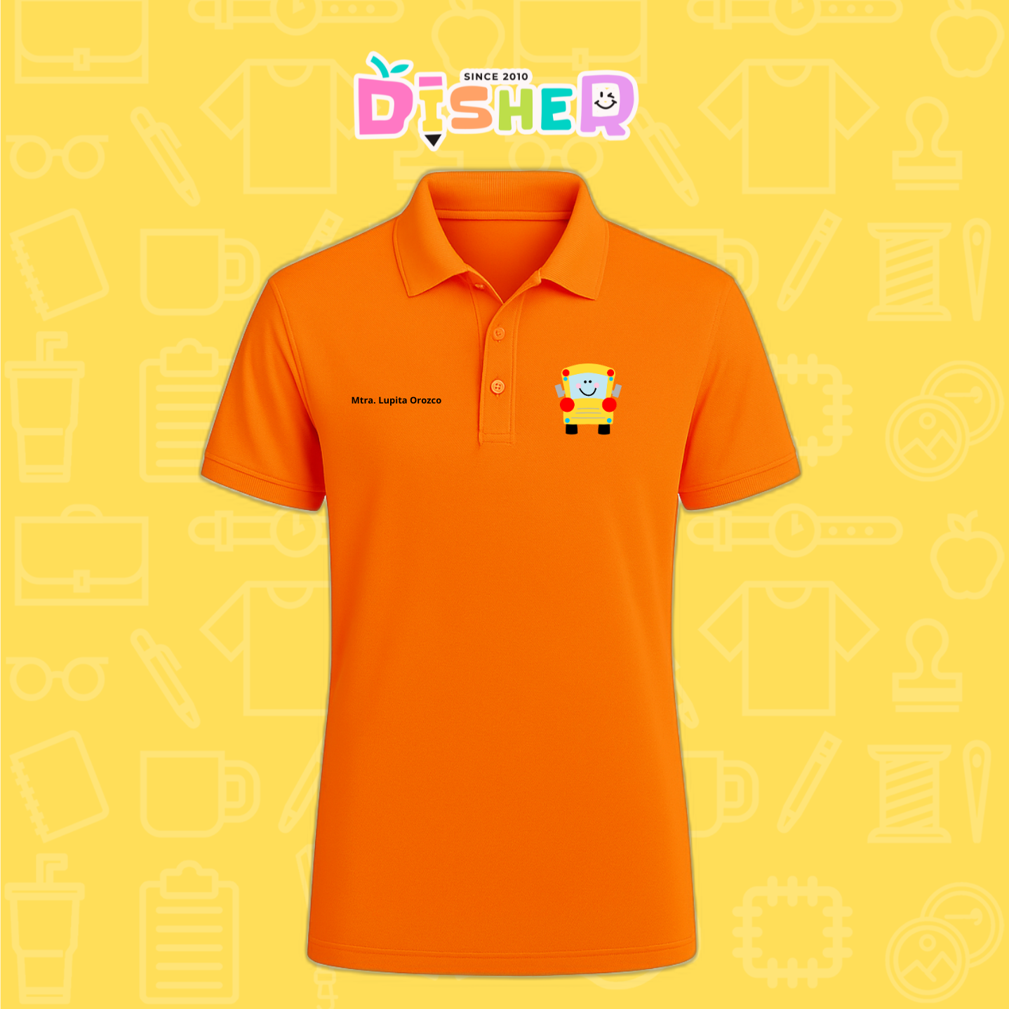 PBD-C-0035: Polo Bordada Dry Fit Caballero I Smile bus