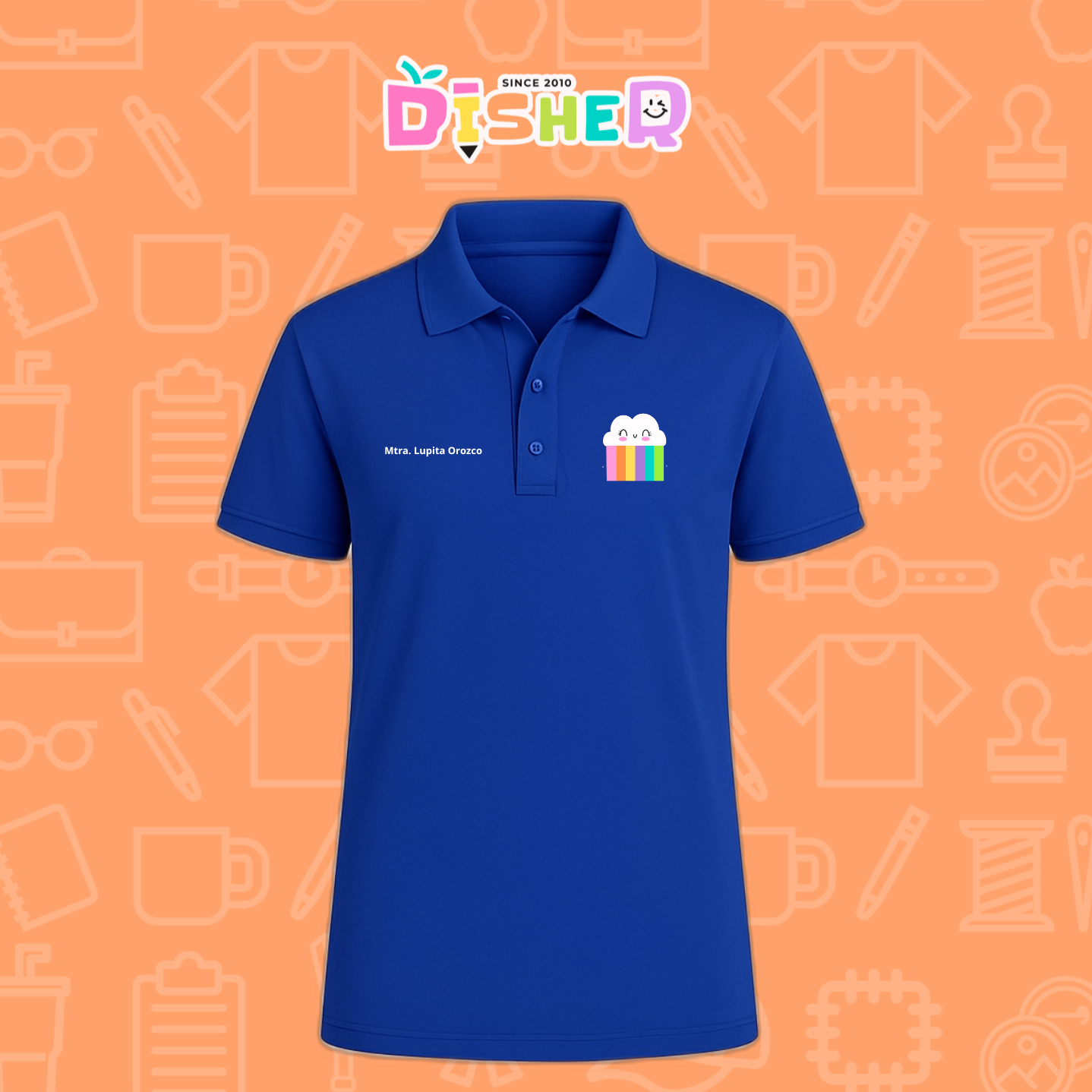 PBD-C-0053: Polo Bordada Dry Fit Caballero I Nubecita