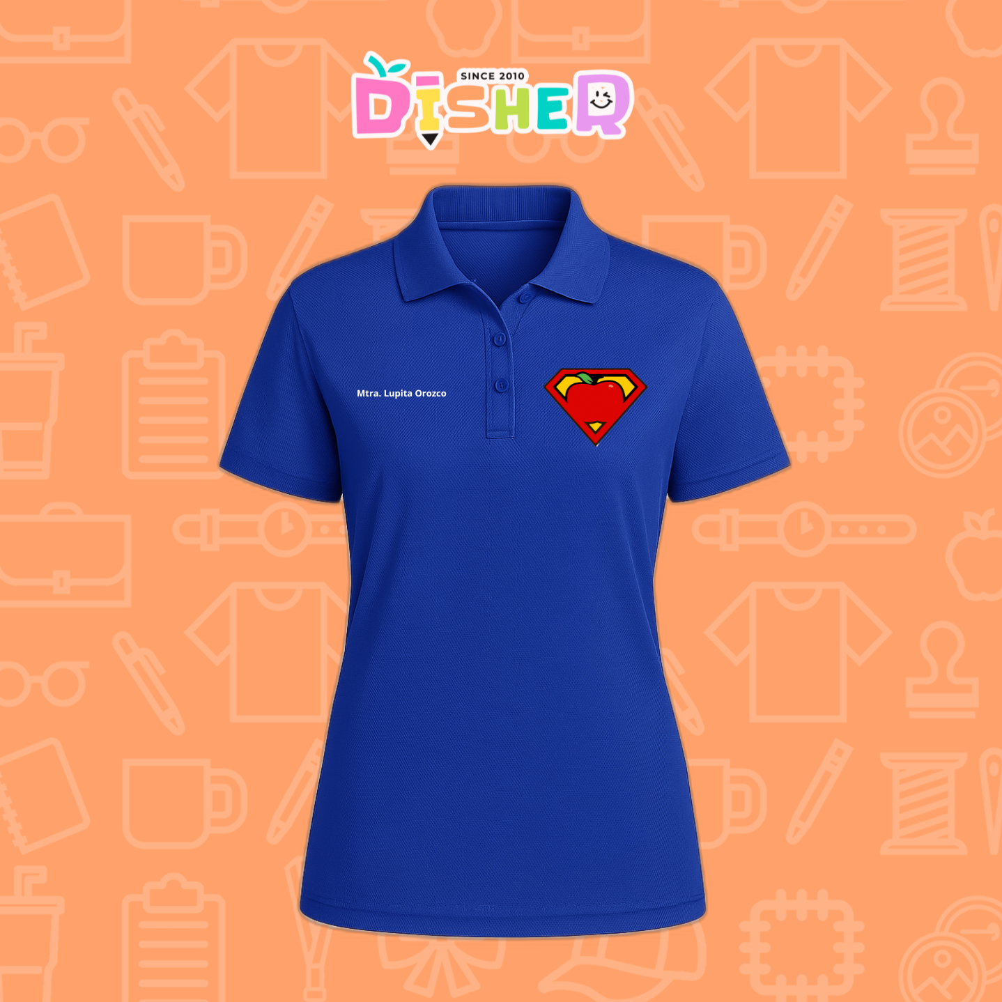 PBD-D-089: Polo Bordada Dry Fit Dama I Super Maestro