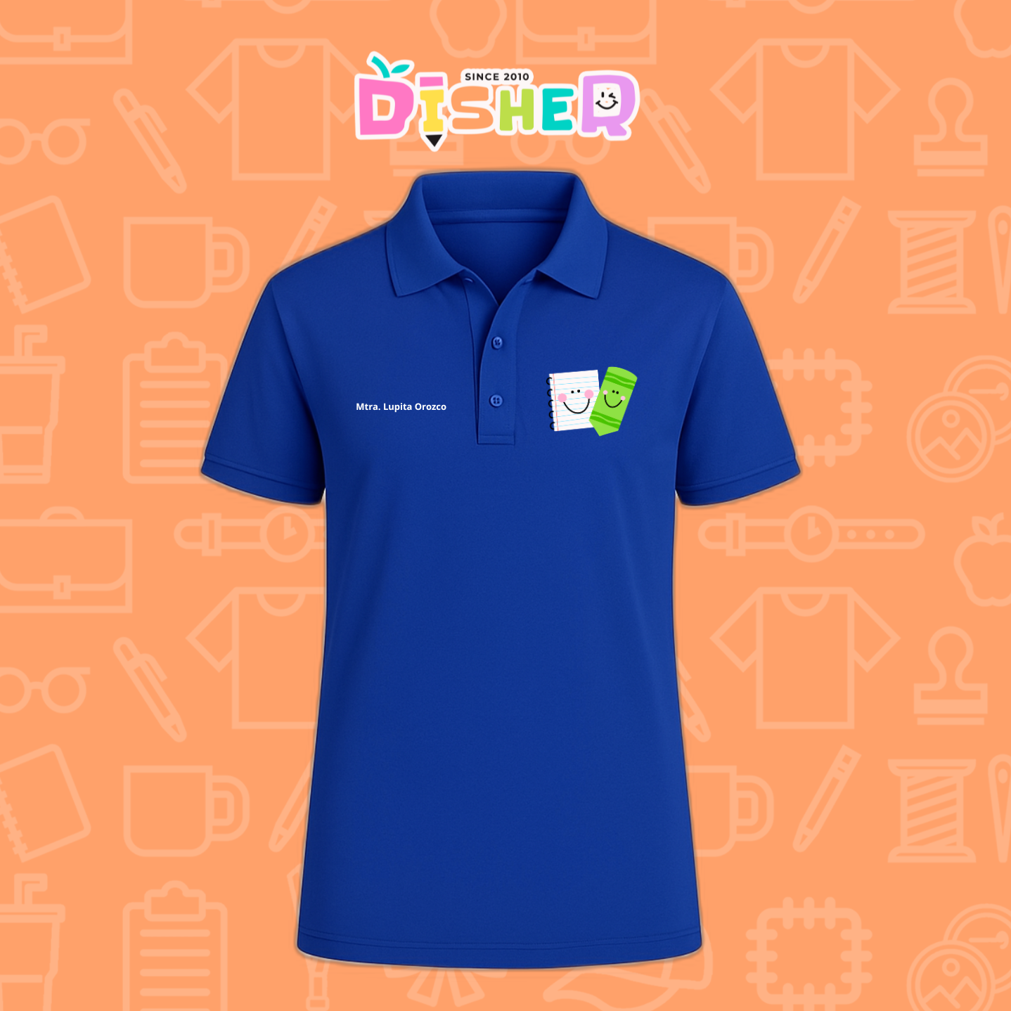 PBD-C-0033: Polo Bordada Dry Fit Caballero I Paper pencil