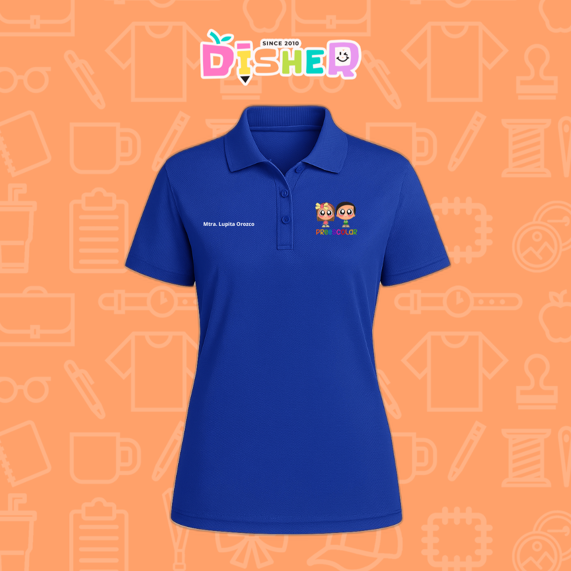PBD-D-003 : Polo Bordada Dry Fit Dama I Starcitos Preescolar