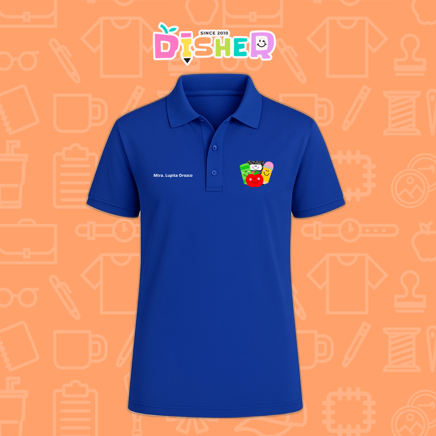 PBD-C-0032: Polo Bordada Dry Fit Caballero I Smile supplies