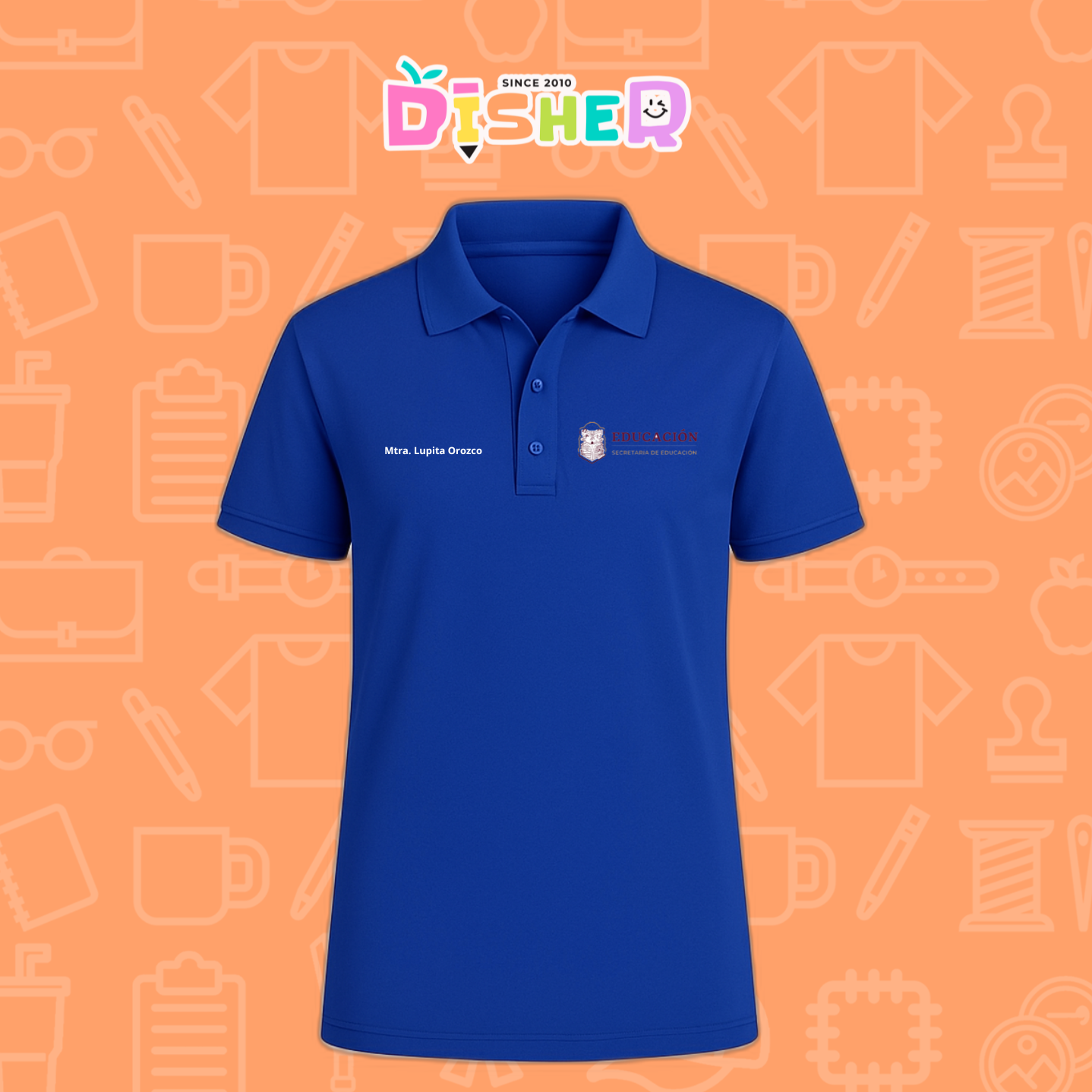 PBD-C-0096: Polo Bordada Dry Fit Caballero I Educación