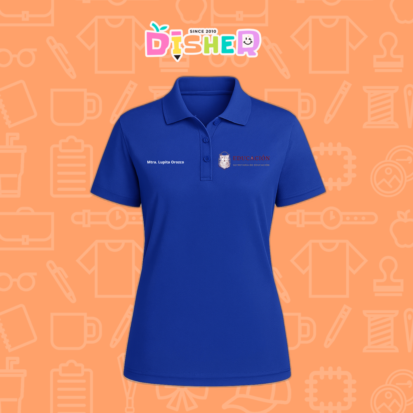 PBD-D-096: Polo Bordada Dry Fit Dama I Educación