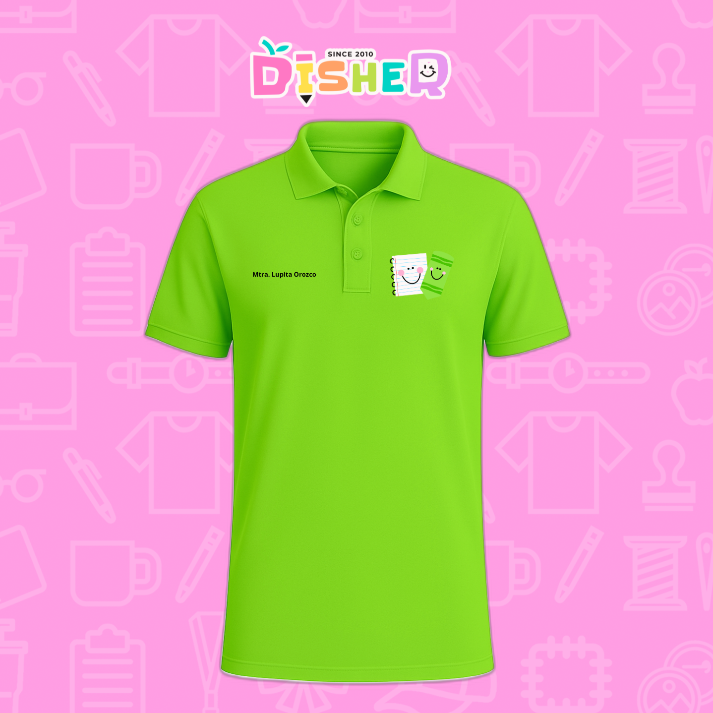 PBD-C-0033: Polo Bordada Dry Fit Caballero I Paper pencil