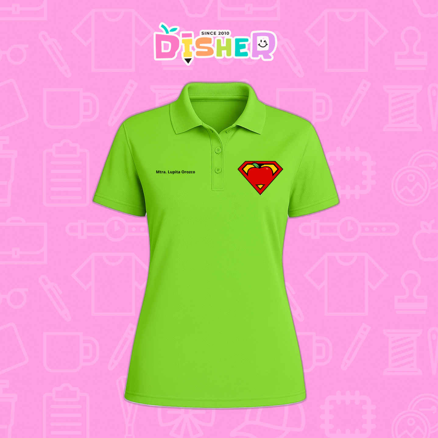 PBD-D-089: Polo Bordada Dry Fit Dama I Super Maestro
