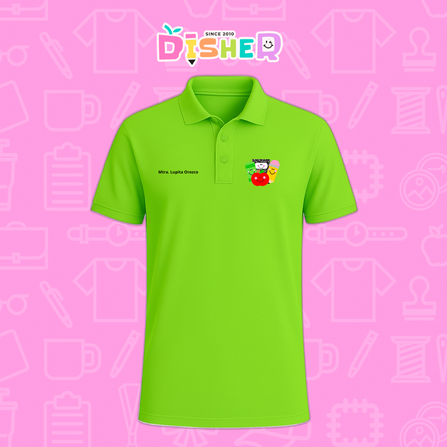 PBD-C-0032: Polo Bordada Dry Fit Caballero I Smile supplies