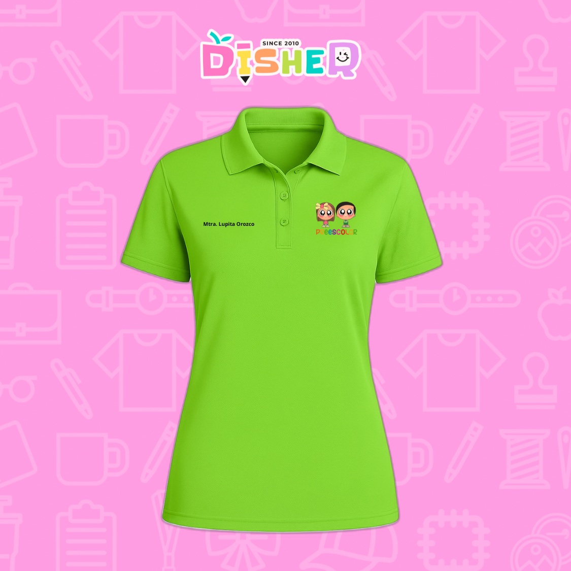 PBD-D-003 : Polo Bordada Dry Fit Dama I Starcitos Preescolar
