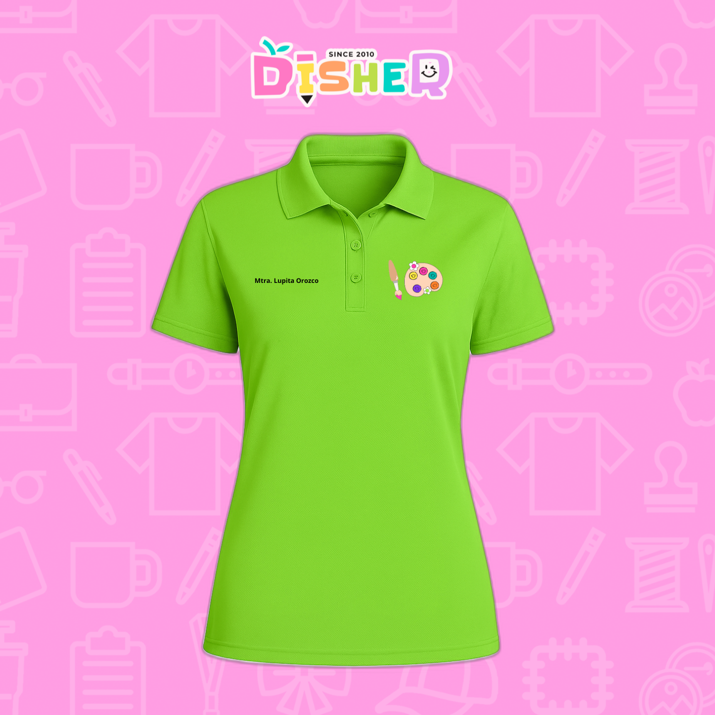 PBD-D-059: Polo Bordada Dry Fit Dama I Crayolas cajita
