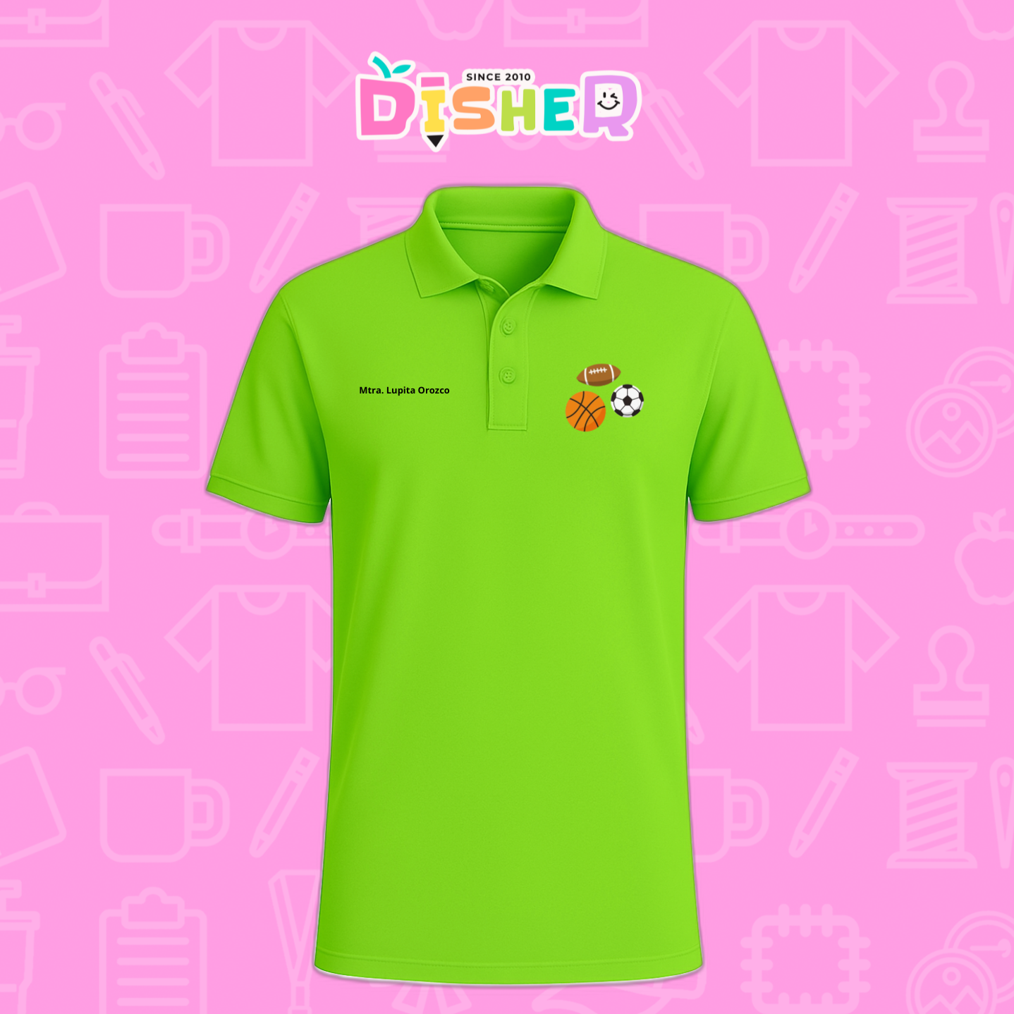 PBD-C-0060: Polo Bordada Dry Fit Caballero I Deportes