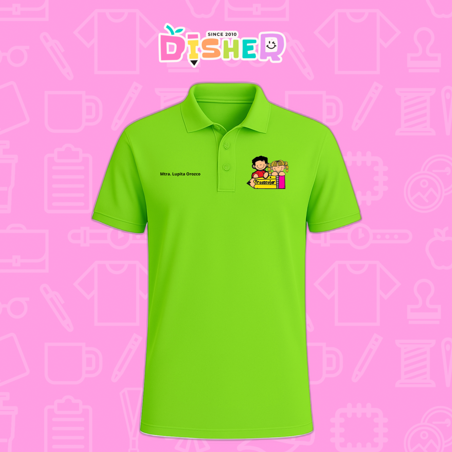 PBD-C-0081: Polo Bordada Dry Fit Caballero I Niños preescolar