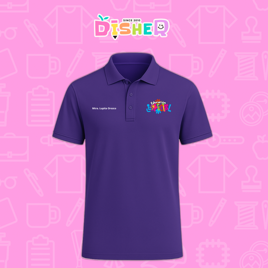 PBD-C-0078: Polo Bordada Dry Fit Caballero I  Educación especial