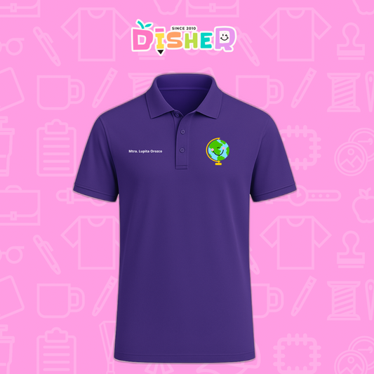 PBD-C-0034: Polo Bordada Dry Fit Caballero I Smile World