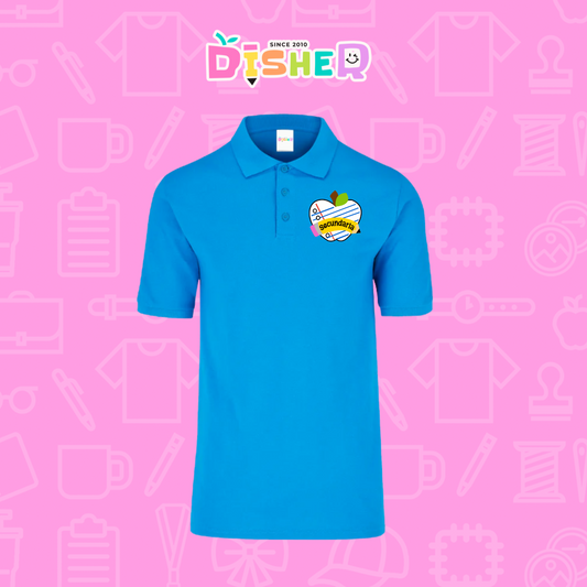 PBY-C-0094: Polo Bordada 50/50 Caballero I Corazón papel secundaria