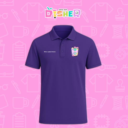 PBD-C-007: Polo Bordada Dry Fit Caballero I Lápices moñito