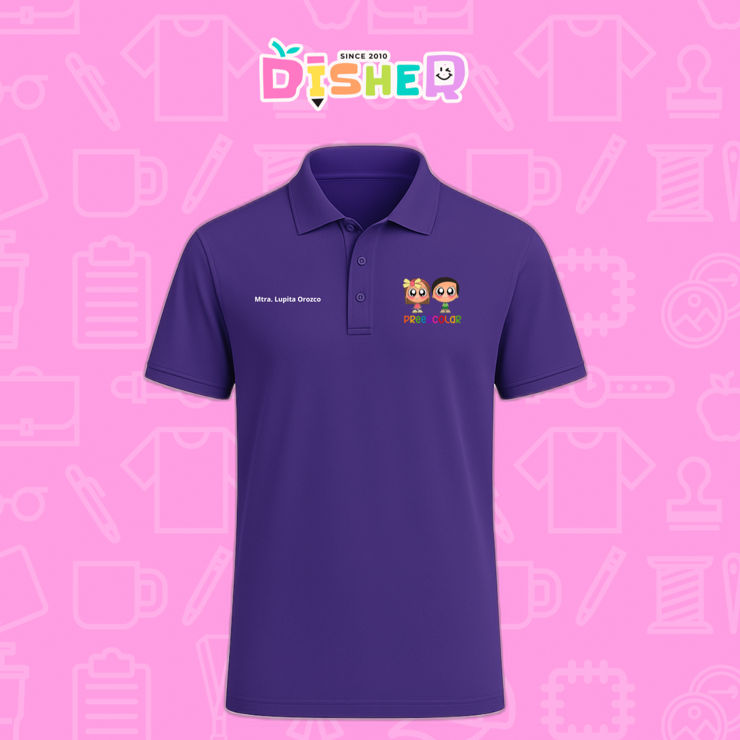 PBD-C-002: Polo Bordada Dry Fit Caballero I Starcitos preescolar