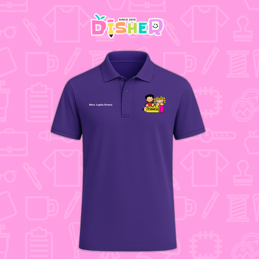 PBD-C-0080: Polo Bordada Dry Fit Caballero I Niños primarias