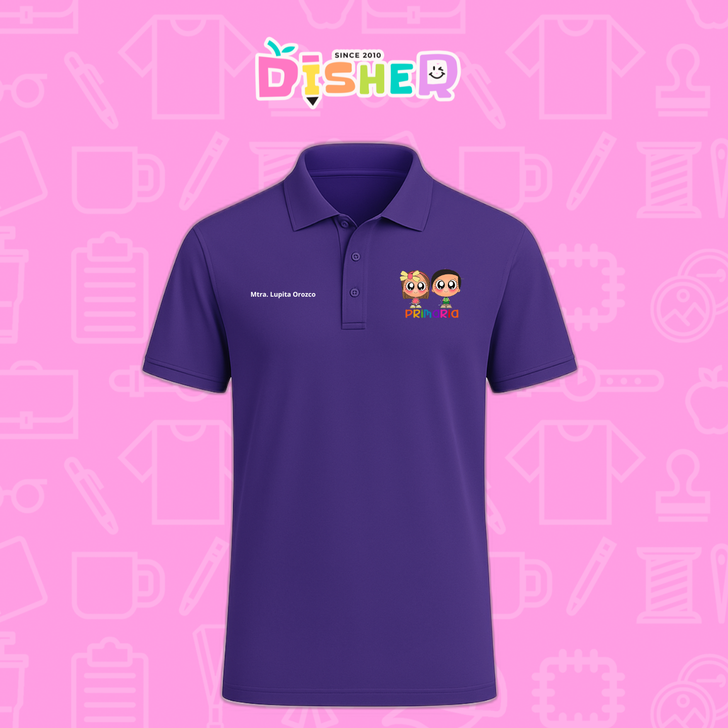 PBD-C-003: Polo Bordada Dry Fit Caballero I Starcitos primaria