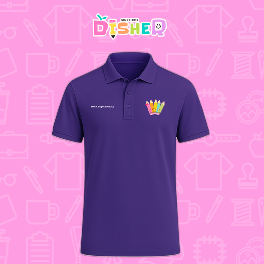 PBD-C-0042: Polo Bordada Dry Fit Caballero I Amigas crayolas