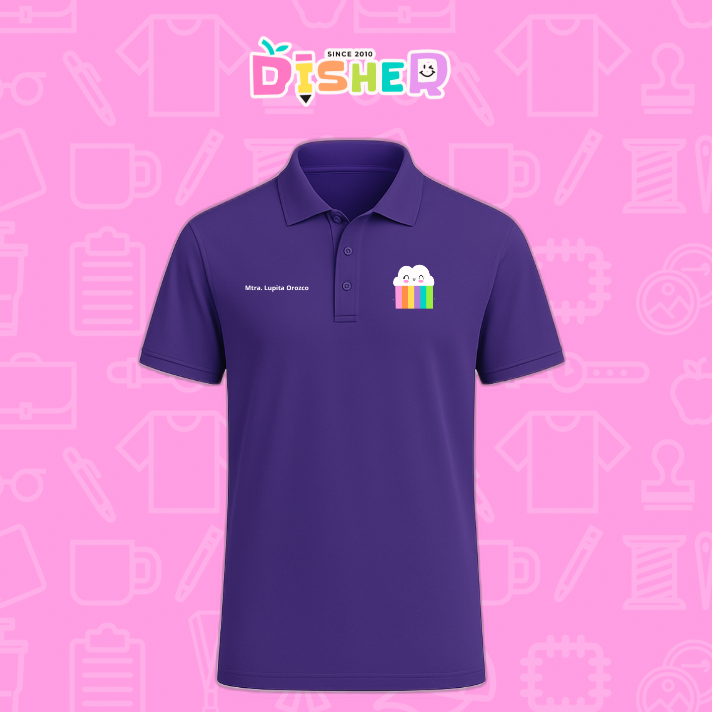PBD-C-0053: Polo Bordada Dry Fit Caballero I Nubecita