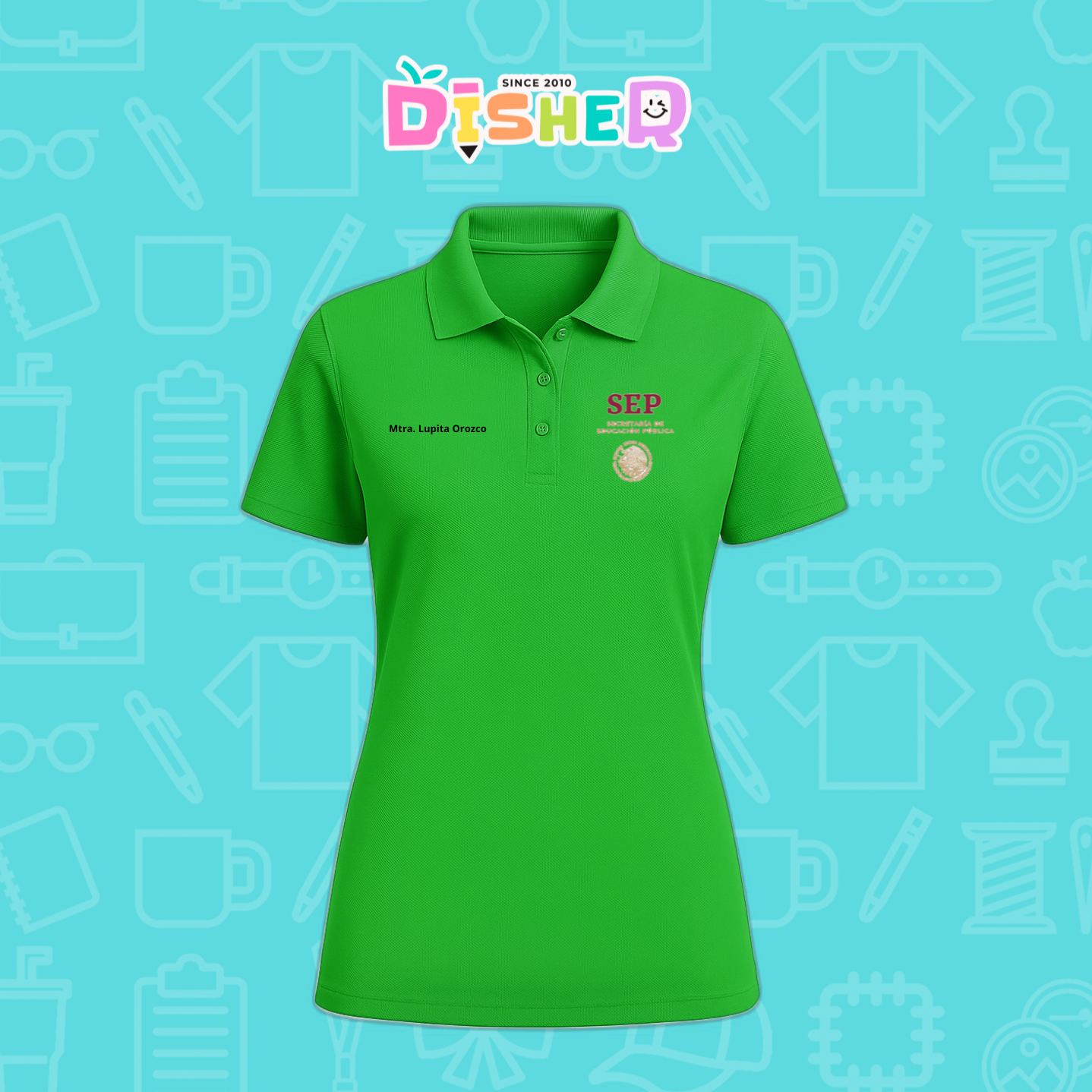 PBD-D-095: Polo Bordada Dry Fit Dama I Sep