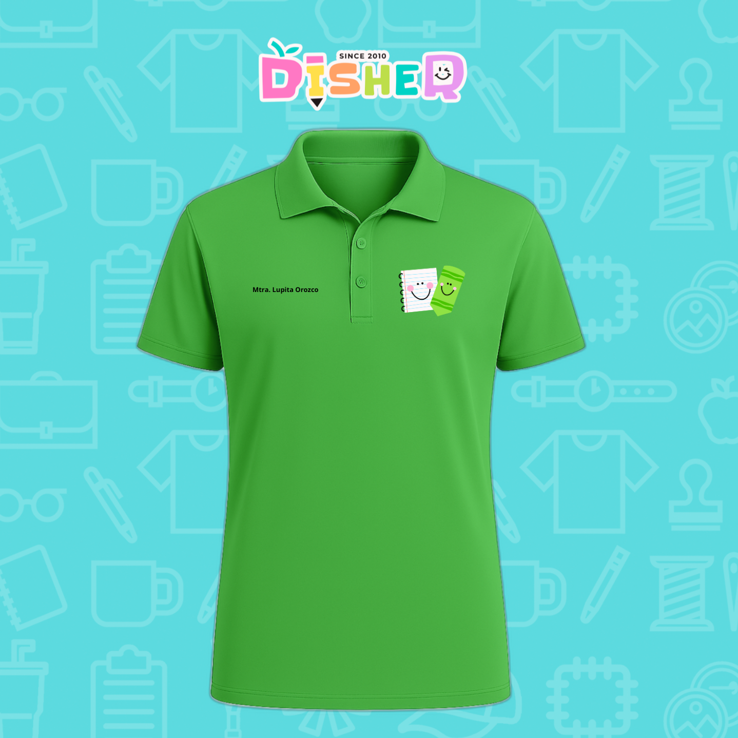 PBD-C-0033: Polo Bordada Dry Fit Caballero I Paper pencil