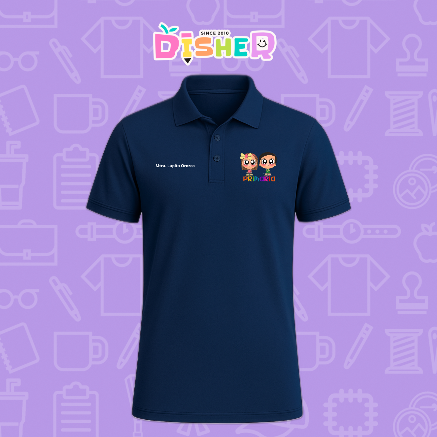 PBD-C-003: Polo Bordada Dry Fit Caballero I Starcitos primaria