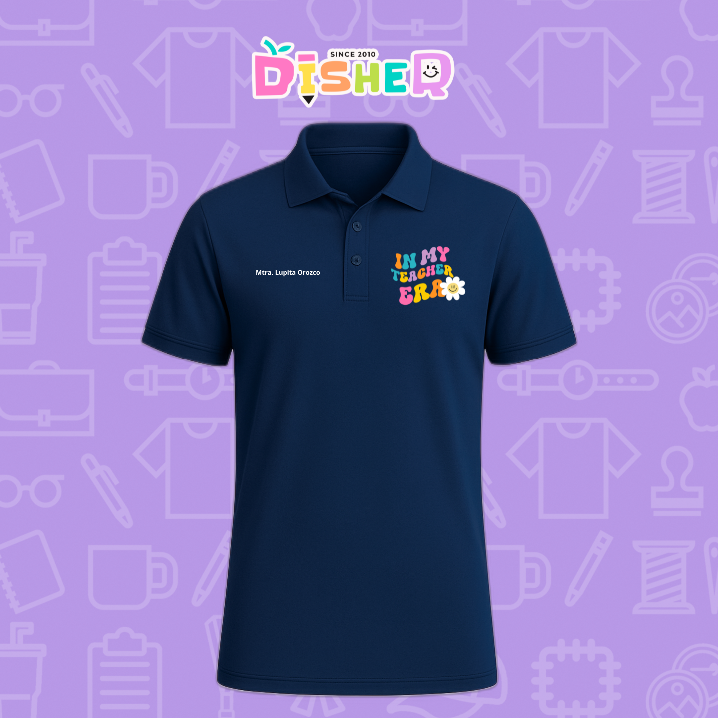 PBD-C-0028: Polo Bordada Dry Fit Caballero I In my teacher era
