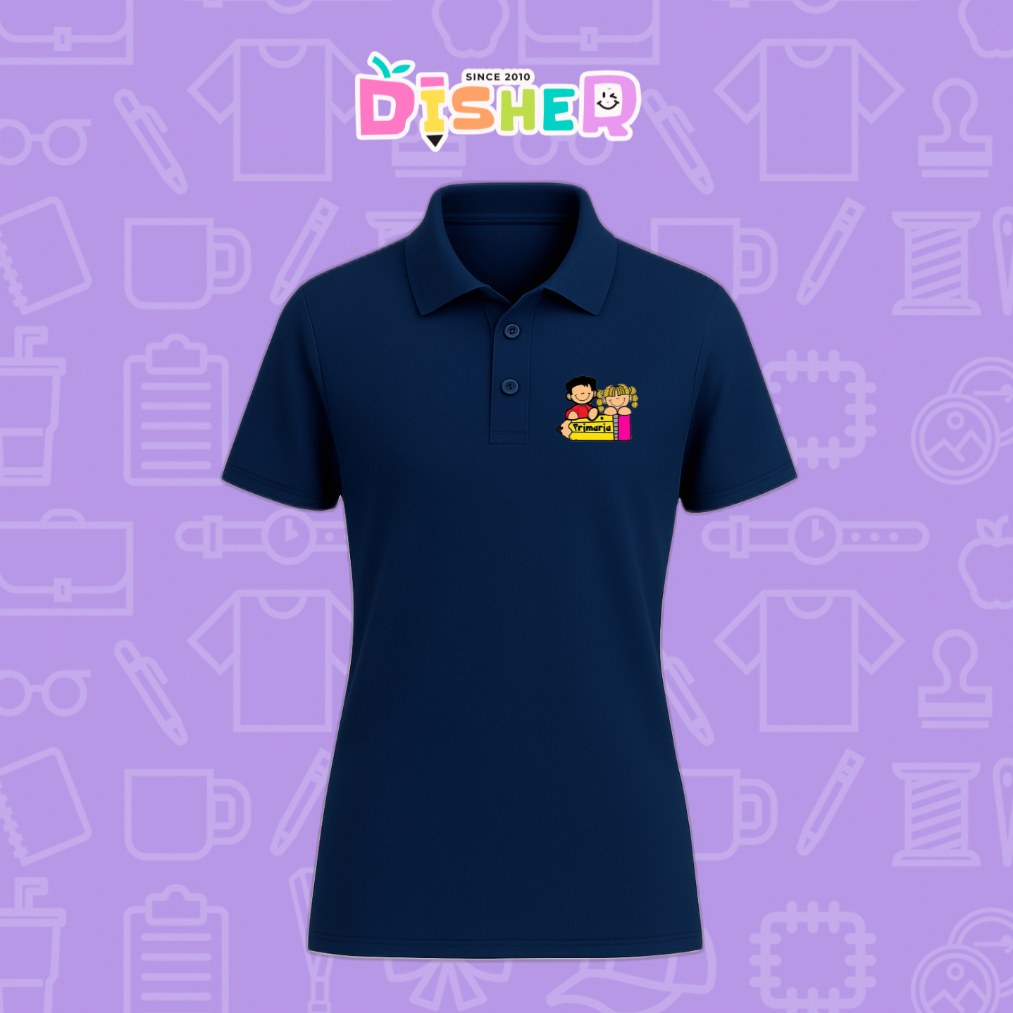 PBD-D-081: Polo Bordada Dry Fit Dama I Niños preescolar